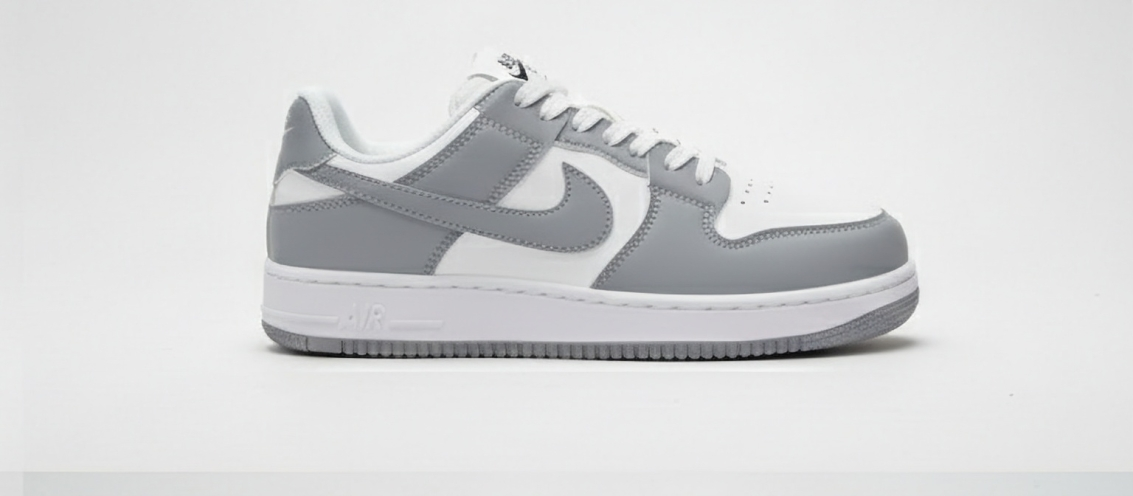 Nike Air Sneaker - Gray And White