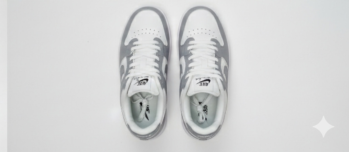 Nike Air Sneaker - Gray And White