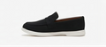 Loafer-Black Suede Penny Loafers