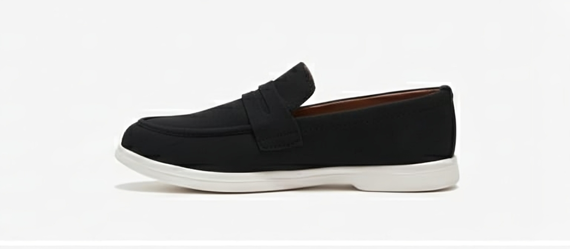 Loafer-Black Suede Penny Loafers