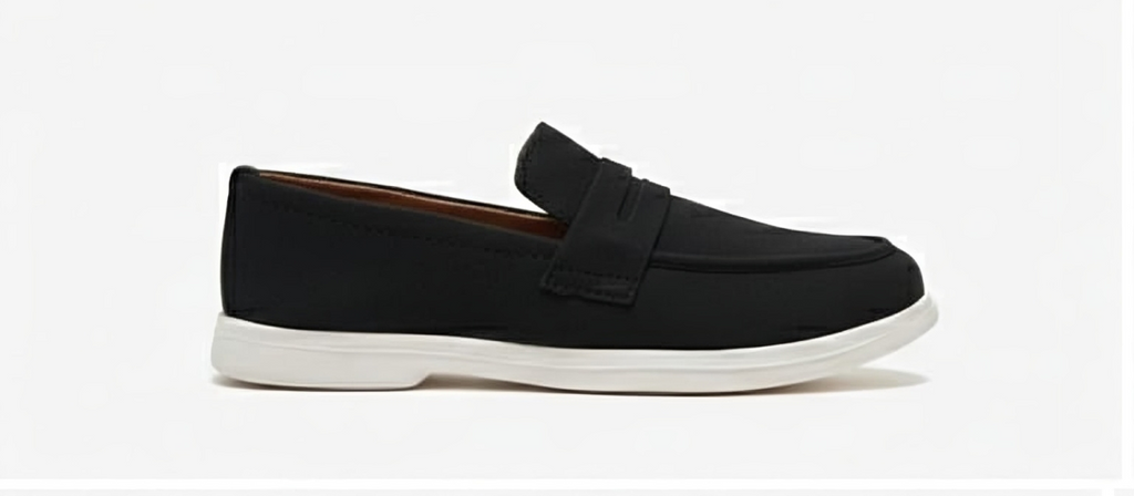 Loafer-Black Suede Penny Loafers