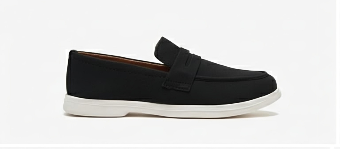 Loafer-Black Suede Penny Loafers