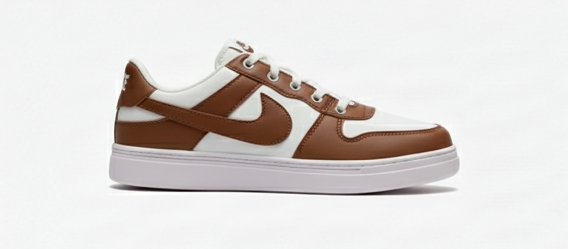 Nike Air Sneaker - White &amp; Brown