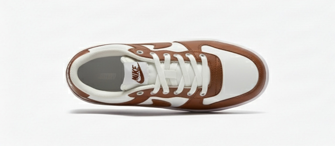 Nike Air Sneaker - White &amp; Brown