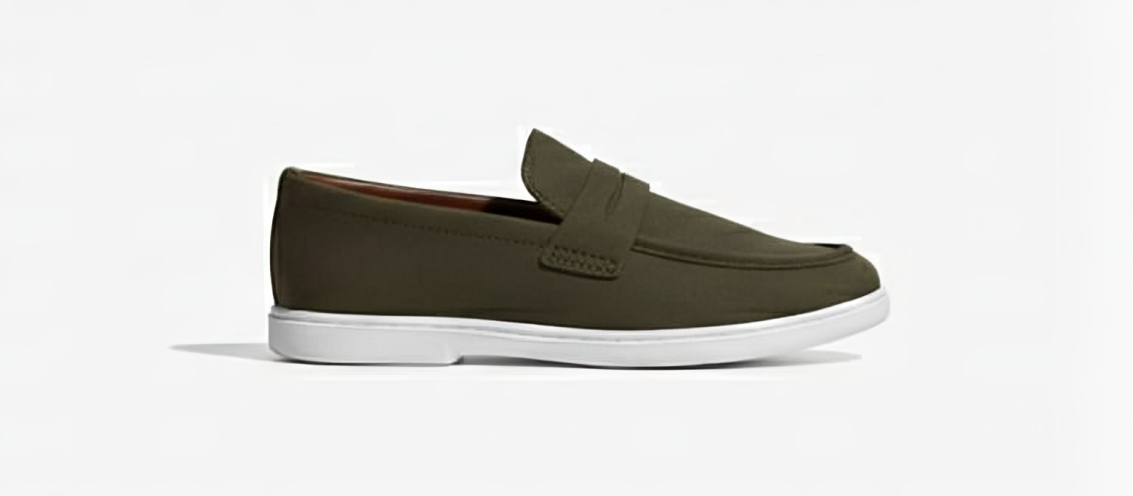 Loafer- Green Suede Penny Loafers