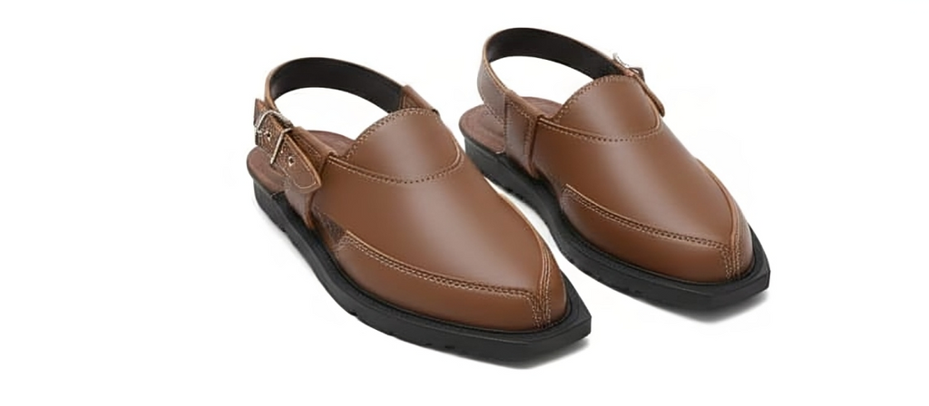 Peshawari Chappal - Brown