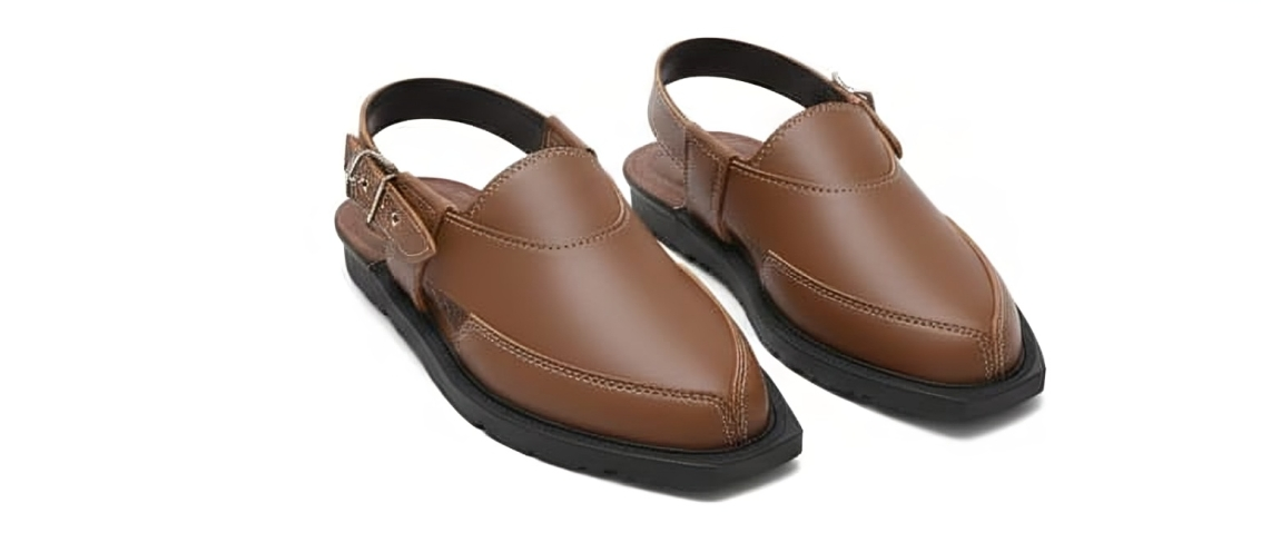 Peshawari Chappal - Brown