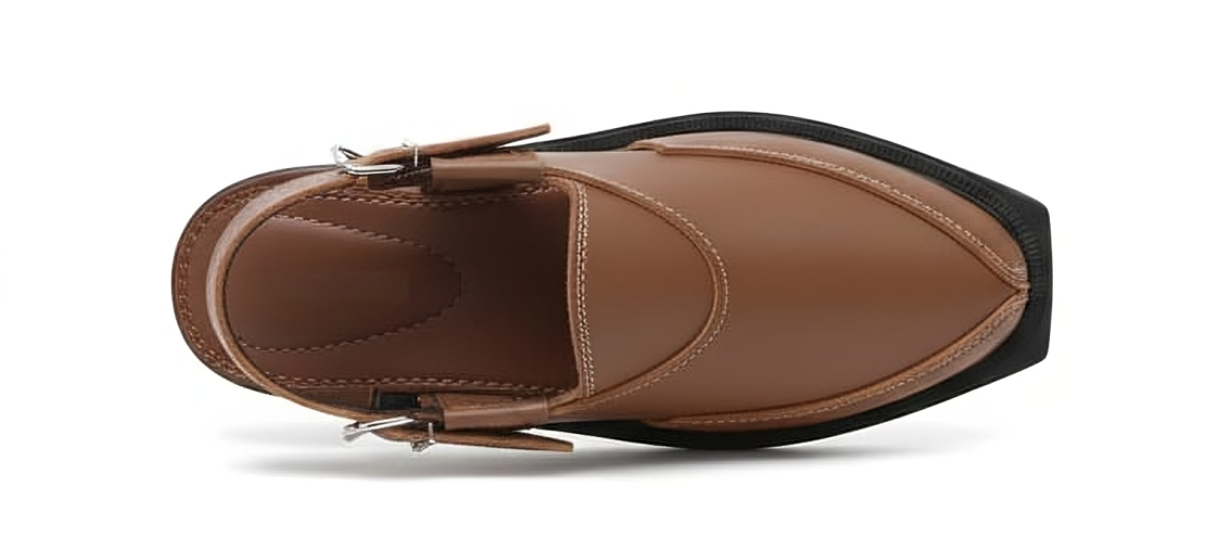 Peshawari Chappal - Brown
