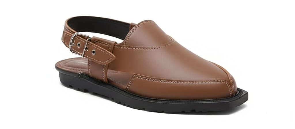 Peshawari Chappal - Brown