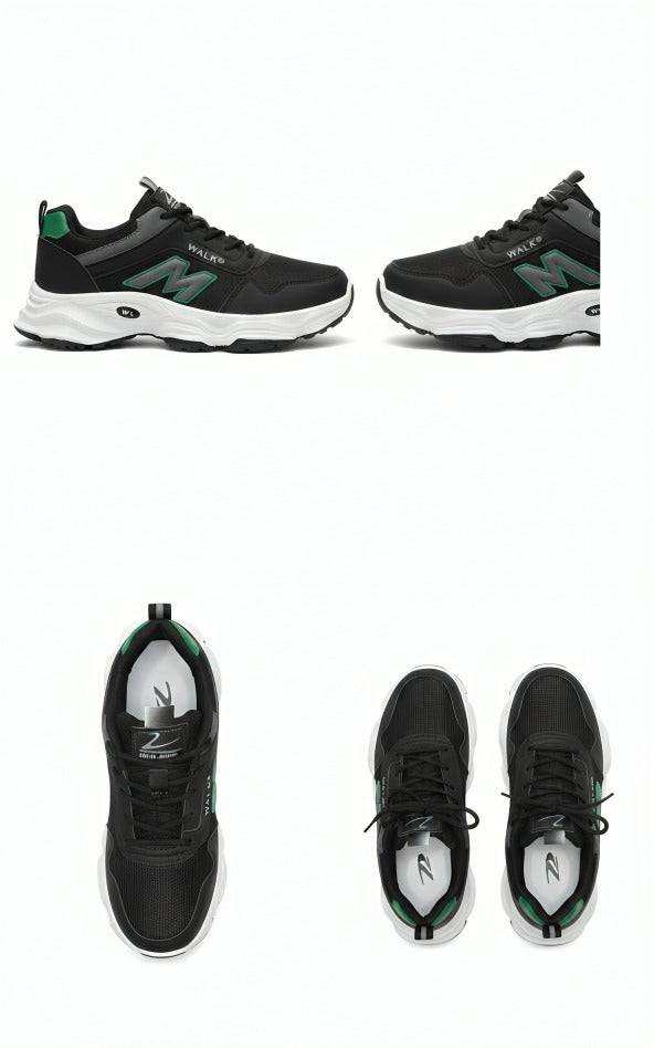 Athletic Sneakers-Walk Shoes – Black 👟🖤